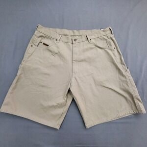Walls Workwear Men's Khaki Carpenter Utility Shorts Size 40 Regular Cotton